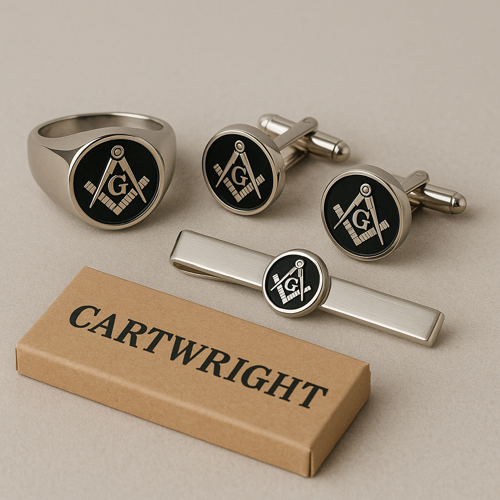 Masonic inspired cufflinks